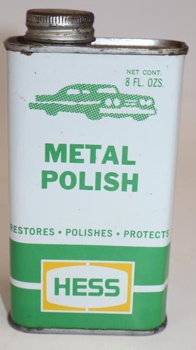 Hess Gas Station Metal Polish Pint Can: 8 oz full