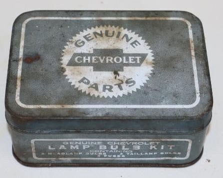 Chevrolet Genuine Parts Lamp Bulb Kit Tin: 3.5" x 2.5" x 1.5"