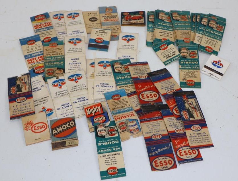 Group of 50 Amoco, American, & Esso Advertising Matchbooks (1 of 9)