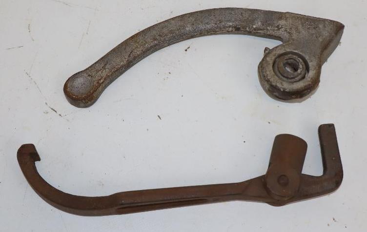 Group of 2 General & Wheaton Cast Gas Pump Wrench Handles: Largest is 9" x 1" x 3"