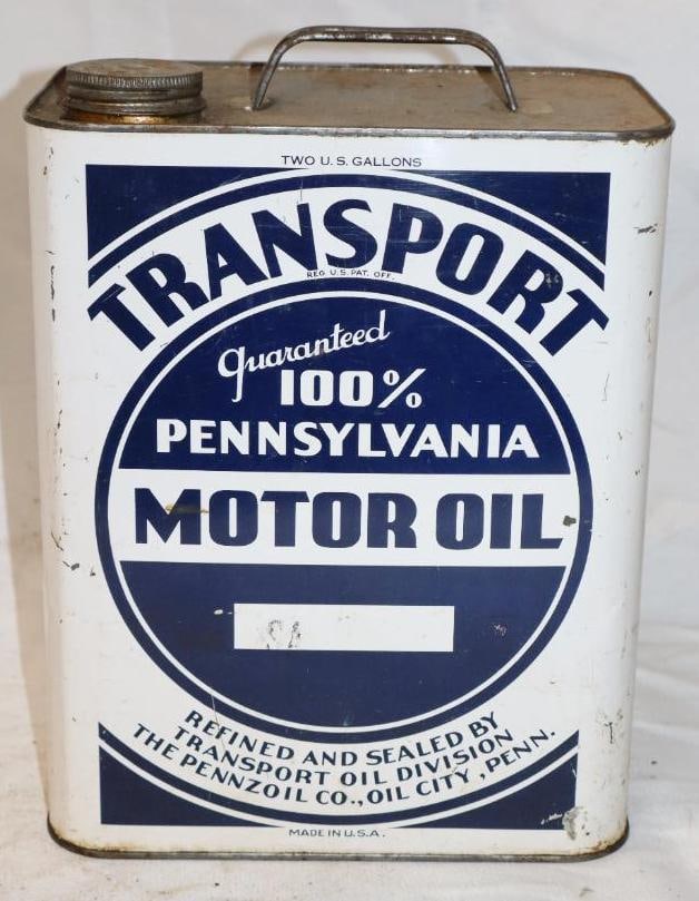 Pennzoil Transport 2 Gallon Metal Oil Can (1 of 4)