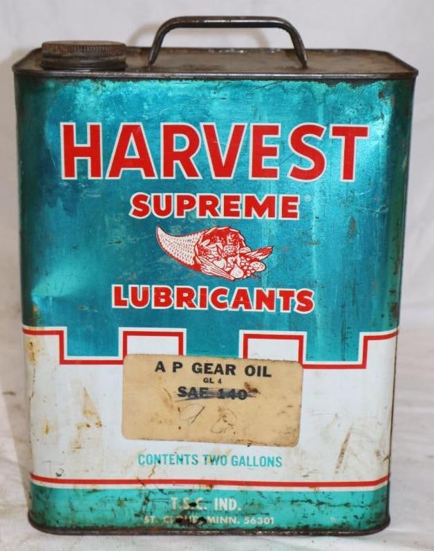 Harvest Supreme 2 Gallon Metal Oil Can: 8.75" x 5.25" x 11.25"