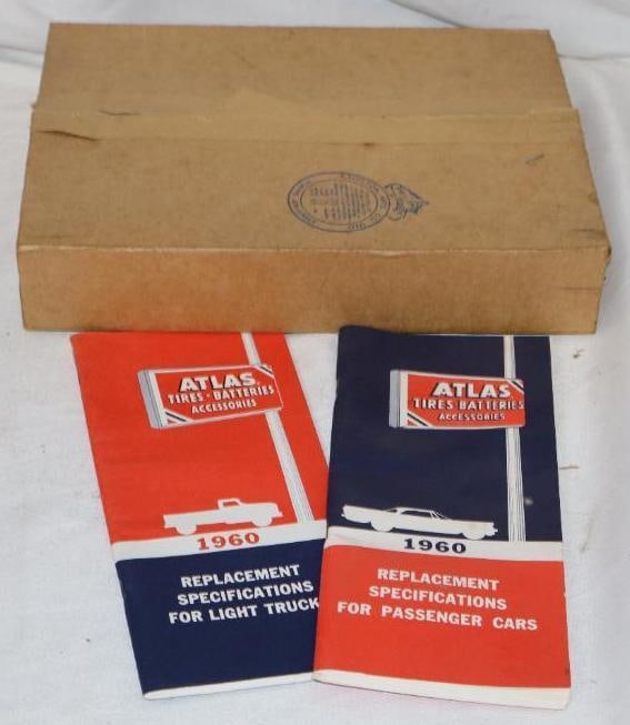 Group of 6 - 1960 Atlas Service Guide Books: Largest is 11.5" x 9"