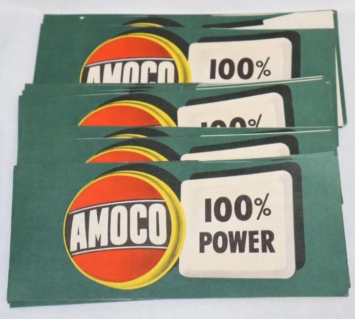 Group of Amoco 'No Lead Fouling' Gas Pamphlets: 7.75" x 3" each
