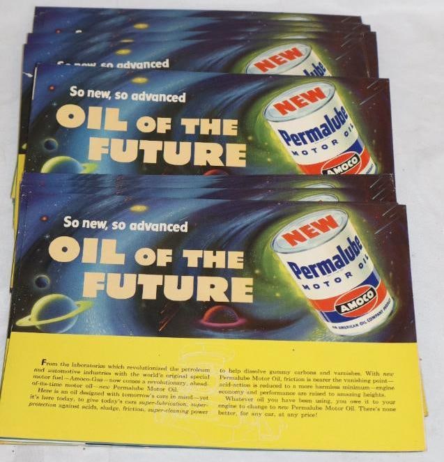 Large Group of Amoco Permalube Oil of the Future Guide to the Stars Maps: 10" x 7" each