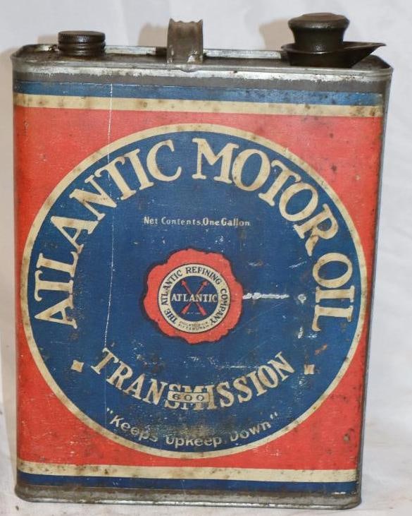 Atlantic Transmission Slim 1 Gallon Oil Can: 8" x 3" x 11.25"