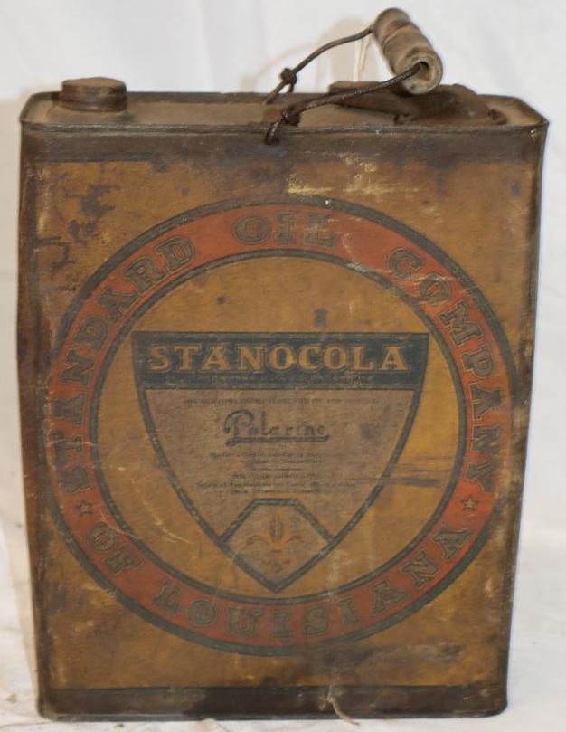Stanocola Polarine Slim 1 Gallon Oil Can: 8" x 3" x 11.25"