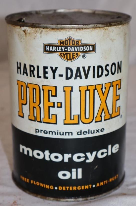 Harley Davidson Pre-Luxe Metal 1 Quart Oil Can (1 of 4)