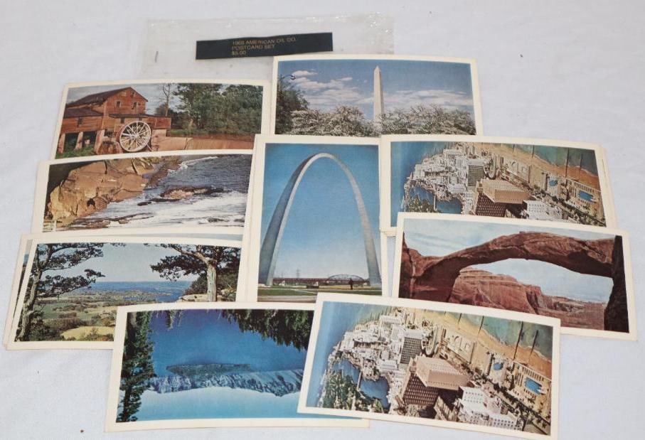 Group of 20 - 1969 American Oil Postcard Set: 3.25" x 5.5"