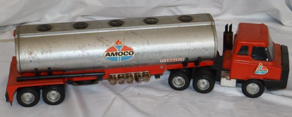 Park Plastics Amoco Toy Tanker Truck: 22" x 6" x 6"