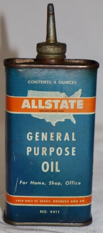 Allstate General Purpose Leadtop Oiler Can: 4 oz