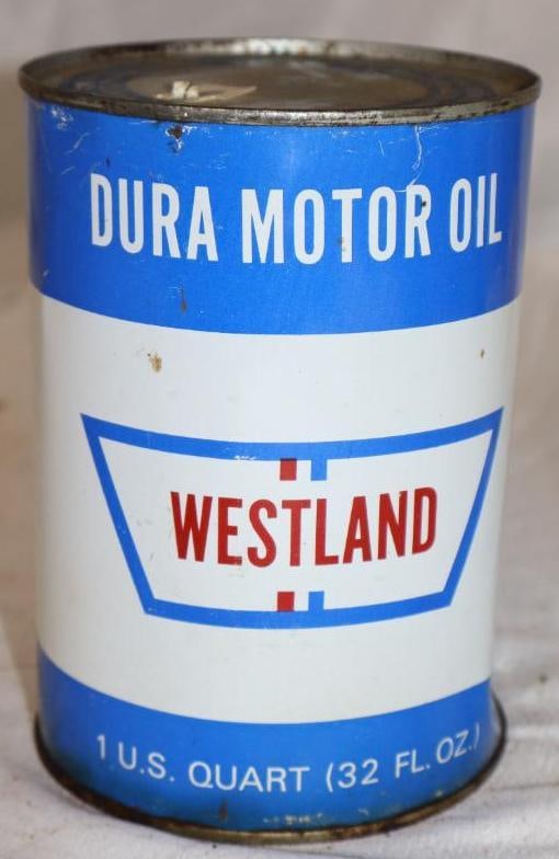 Westland Metal 1 Quart Oil Can: 4" x 4" x 5.5"