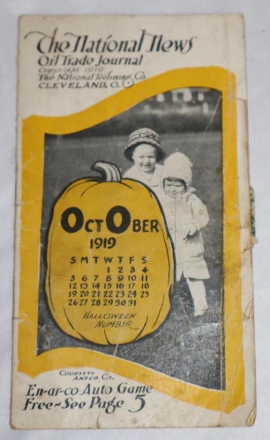 1919 National Oil Trade News Journal: 3.5" x 6.25"
