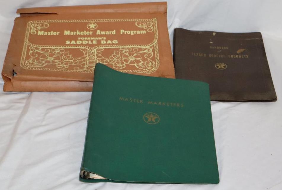 Texaco Master Marketer Foreman's Saddlebag with Merchandising Books: 15" x 11" x 2"