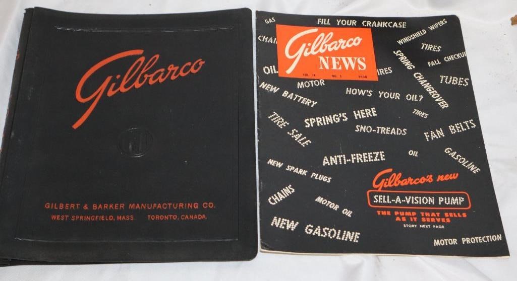 Group of 2 - 1950's Gilbarco Gas Pump Literature Books: 8.5" x 11" each