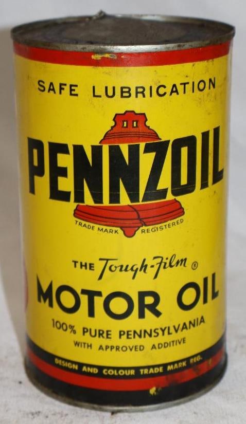 Pennzoil Metal 1 Imperial Quart Oil Can (1 of 4)