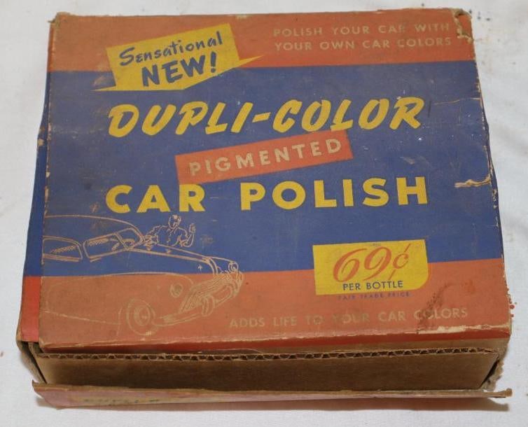 Duplicolor Pigmented Car Polish Countertop Advertising Display: 7" x 6" x 2.5"