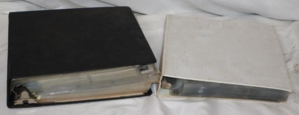 Group of 2 Large Books of Black & White Photos and Negatives with Different Amoco Gas Stations,: Largest book measures 11.5" x 11.5" x 3.5"