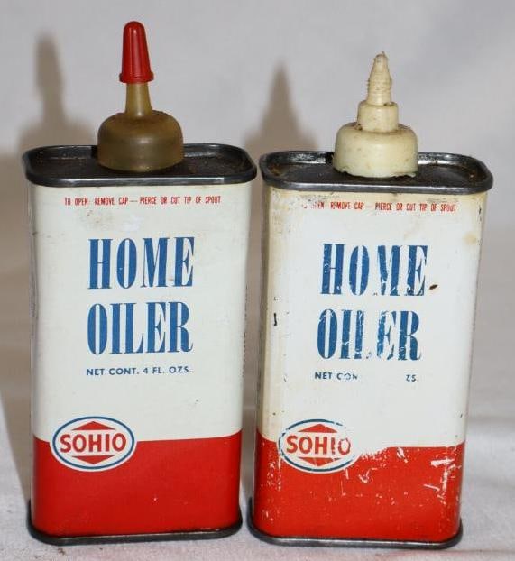 Group of 2 Sohio Handy Oiler Cans: 4 oz each