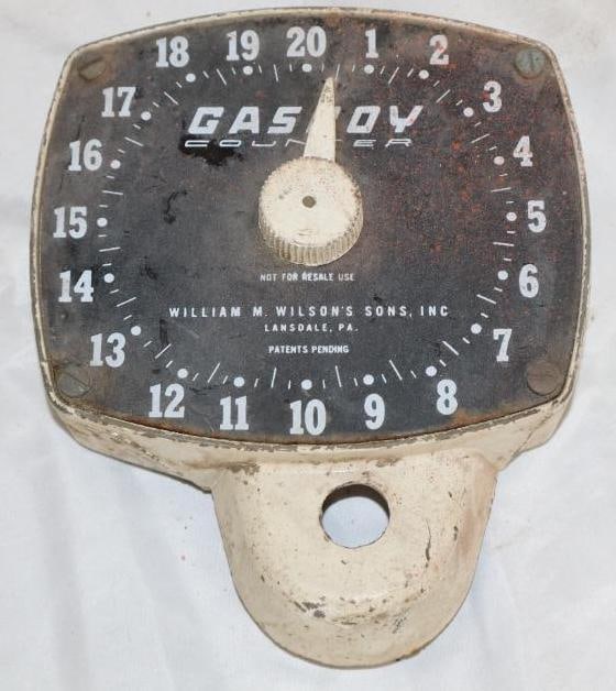 Gas Boy Twenty Gallon Gas Pump Dial: 6" x 7" x 2"