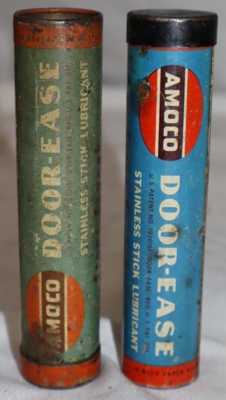 Group of 2 Amoco Door Ease Lubricant Sticks: 1" x 1" x 4.5" each