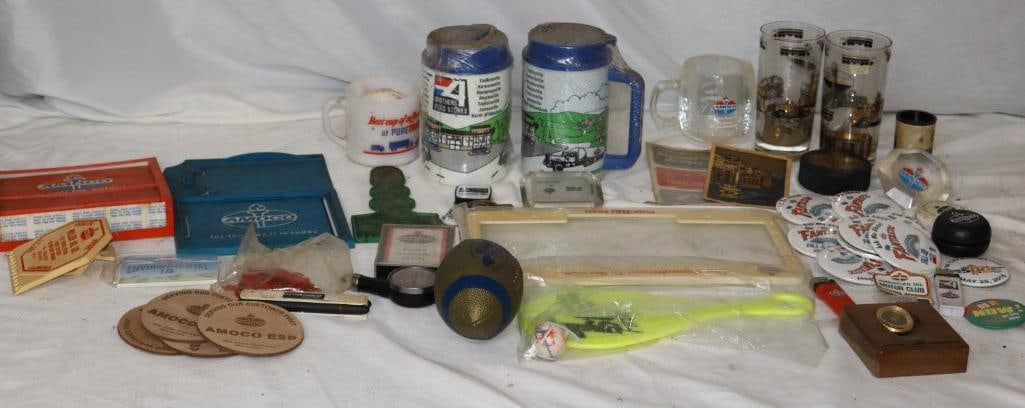 Large Group of Amoco & Standard Gas Stations Products & Giveaways: 9" x 7.25" is the largest