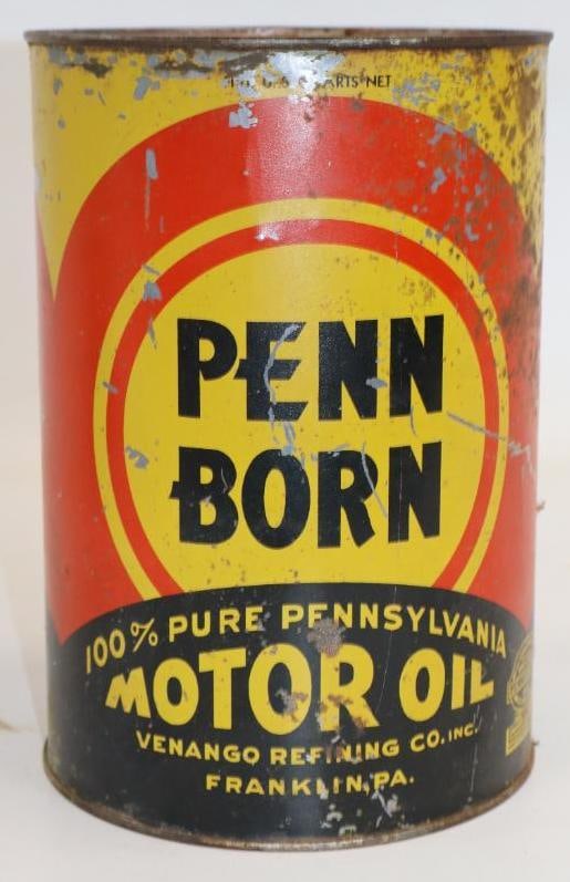 Penn Born Five Quart Metal Oil Can (1 of 4)