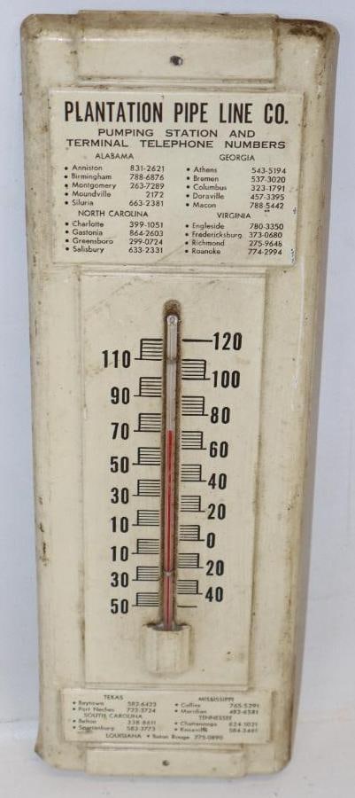 Plantation Pipeline Company Advertising Thermometer: 4.5x14