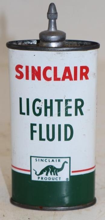 Sinclair Lighter Fluid Lead Top Handy Oiler Can: 4oz