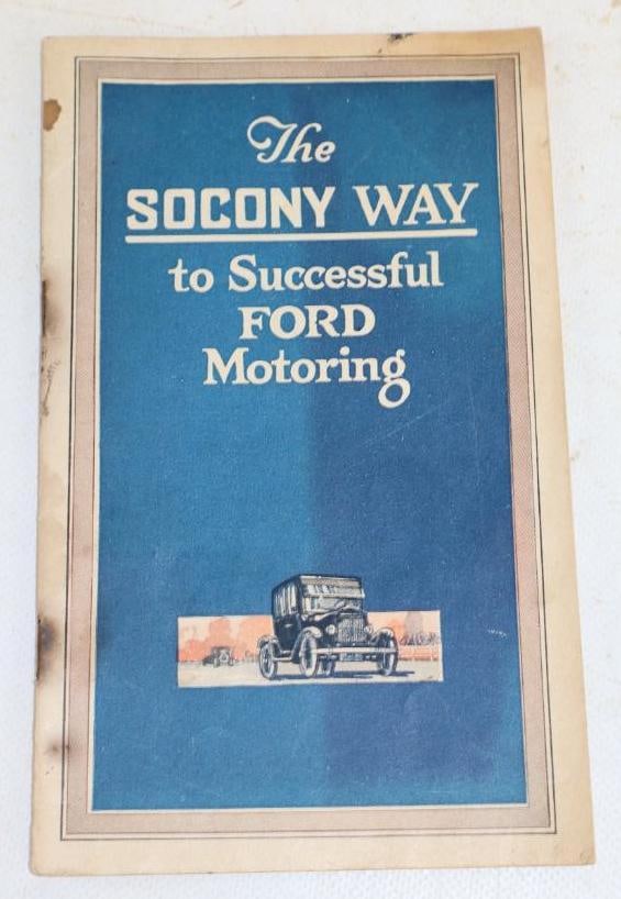 1924 The Socony Way To Successful Ford Motoring Advertising Book: 4.5x7.5