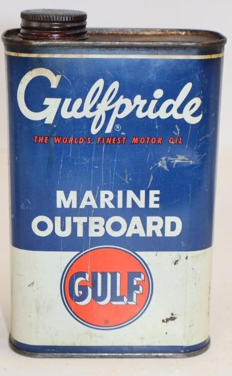 Gulfpride Marine Outboard Quart Oil Can (1 of 4)