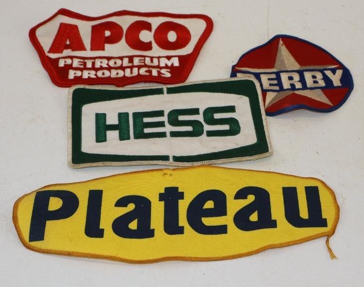 Group of 4 Advertising Coat Patches: Largest is 11x4.5