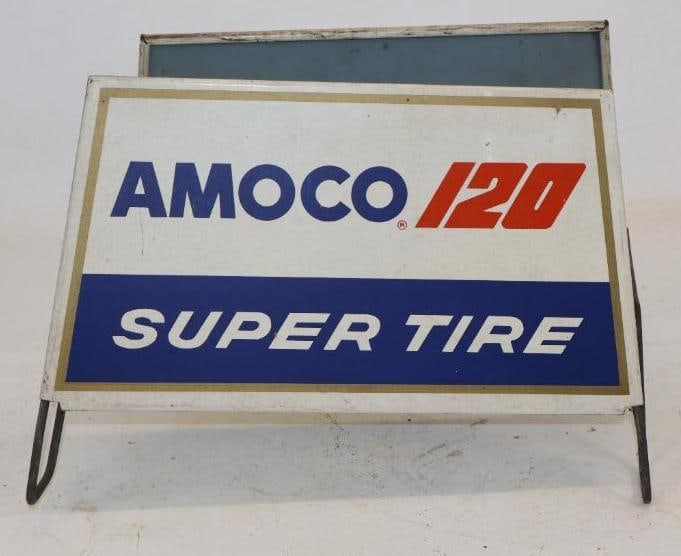 Amoco 120 Super Tire Display Stand: 9.75x13x9