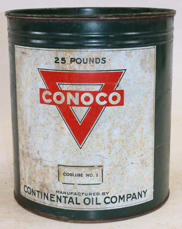 Conoco Twenty 5lb Grease Can (1 of 3)