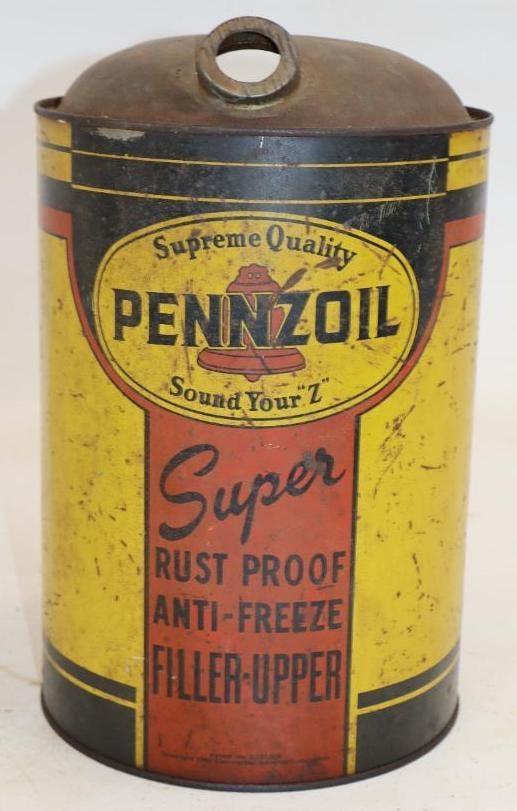 Pennzoil 5 Quart Super Rust Proof Anti-Freeze Filler-Upper Can: 6.5x6.5x10.5