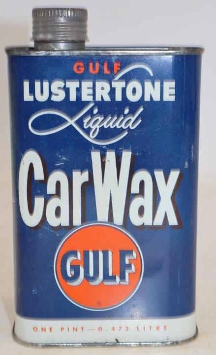 Gulf Lustertone Liquid Car Wax Pint Can: 16oz Full