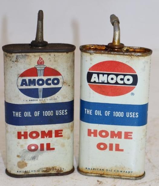Group of 2 Amoco Lead Top Handy Oiler Cans (1 of 2)