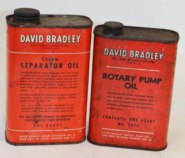 Group of 2 David Bradly Rotary Pump and Separator Cans: 32oz Each Empty