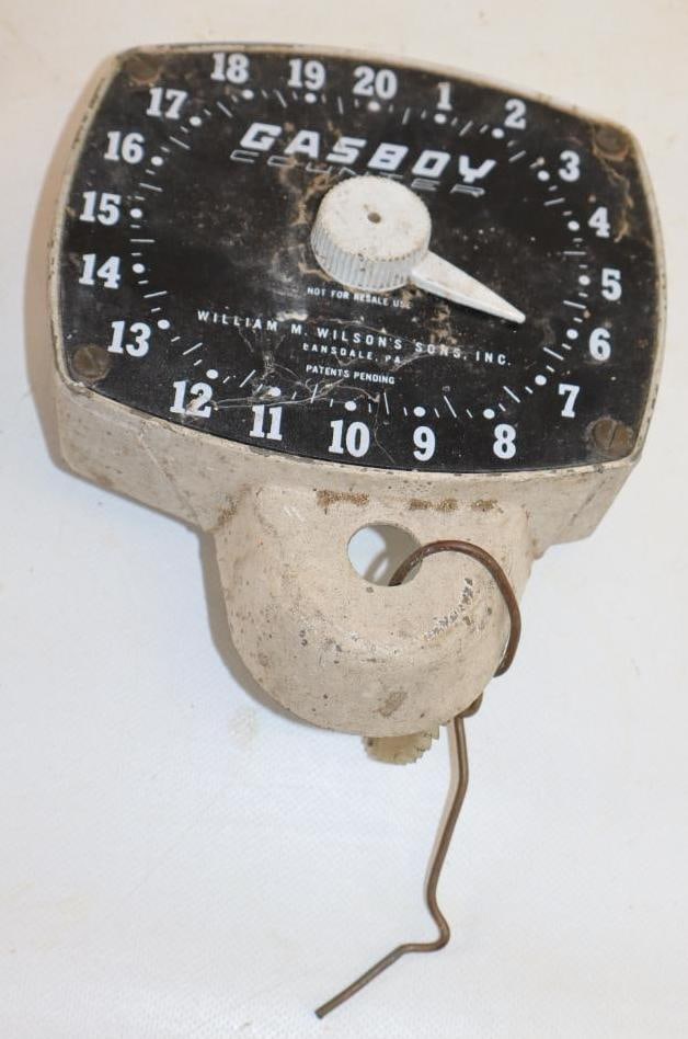 Gasboy 20 Gallon Gas Pump Counter Dial (White): 6x7x2