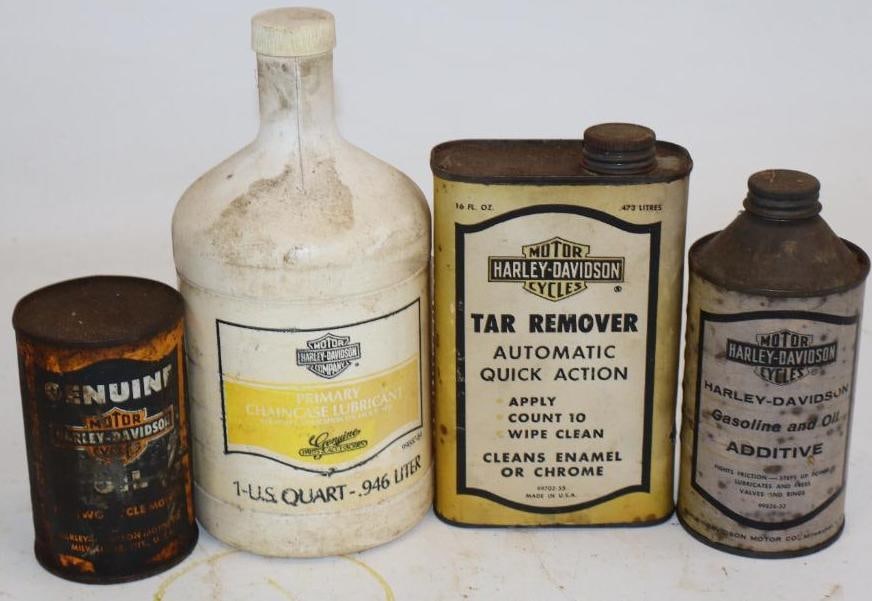 Group of 3 Harley-Davidson Motorcycle Product Cans (1 of 2)