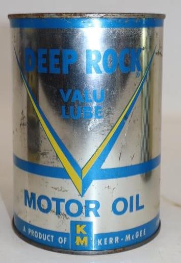 Kerr-McGee Deep Rock Metal One Quart Oil Can (1 of 5)
