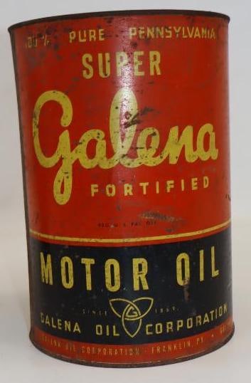Galena Metal Five Quart Oil Can (1 of 4)