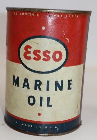 Esso Marine Metal One Quart Oil Can (1 of 5)