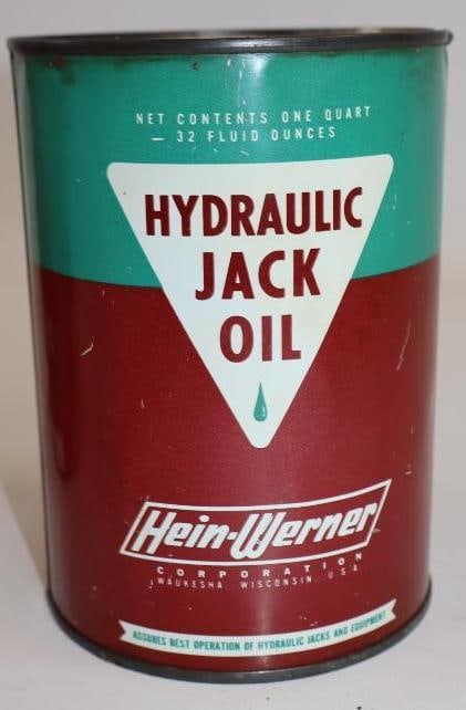 Hein-Werner Hydraulic Jack Oil Metal One Quart Oil Can (1 of 5)