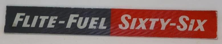 Phillips 66 Flight Fuel (Textured Glass) Gas Pump Advertising Ad Glass (1 of 4)