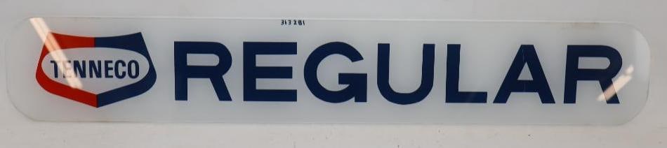 Tenneco Regular Gas Pump Advertising Ad Glass (1 of 5)