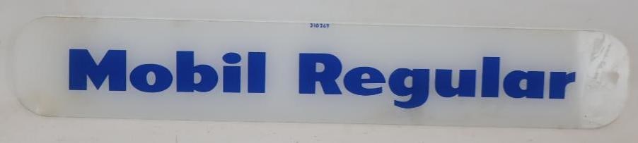 Mobil Regular Gas Pump Advertising Ad Glass (1 of 4)