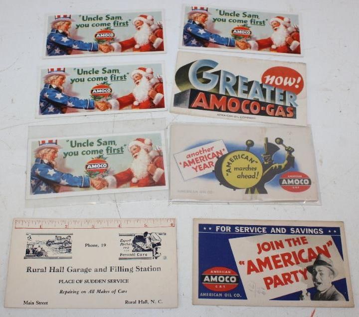 Group of 7 Amoco Ink Blotters (1 of 4)