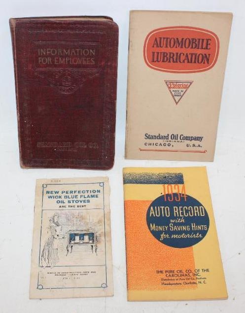 Group of 4 Polarine, Pure, Red Crown & Wick Blue Flame Oil Stoves Advertising Pamphlets & Book (1 of 5)