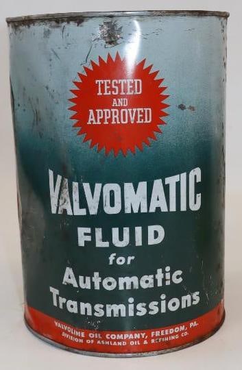 Valvoline ATF Metal Five Quart Oil Can (1 of 5)